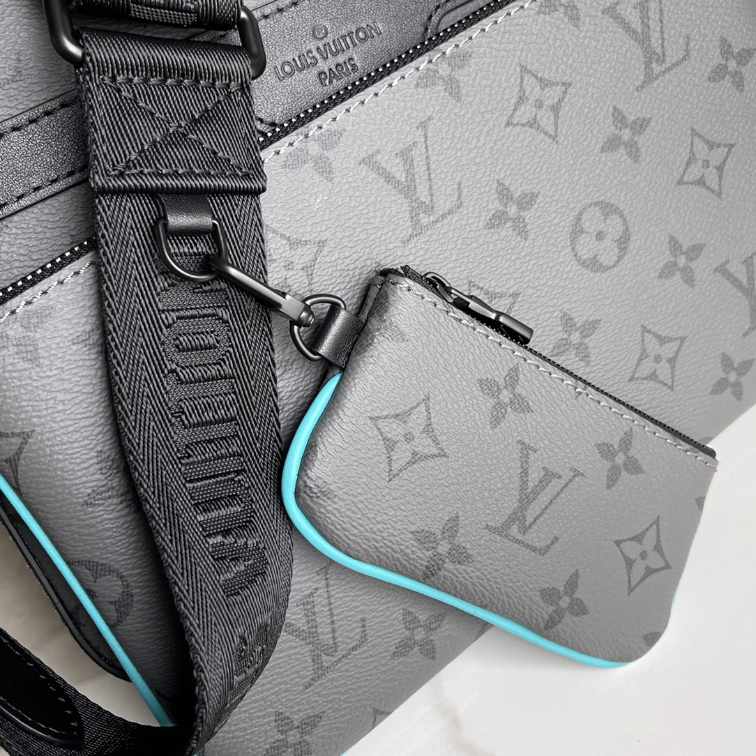 Louis Vuitton Trio Crossbody Bag in Monogram Eclipse Reverse Canvas - Image 6