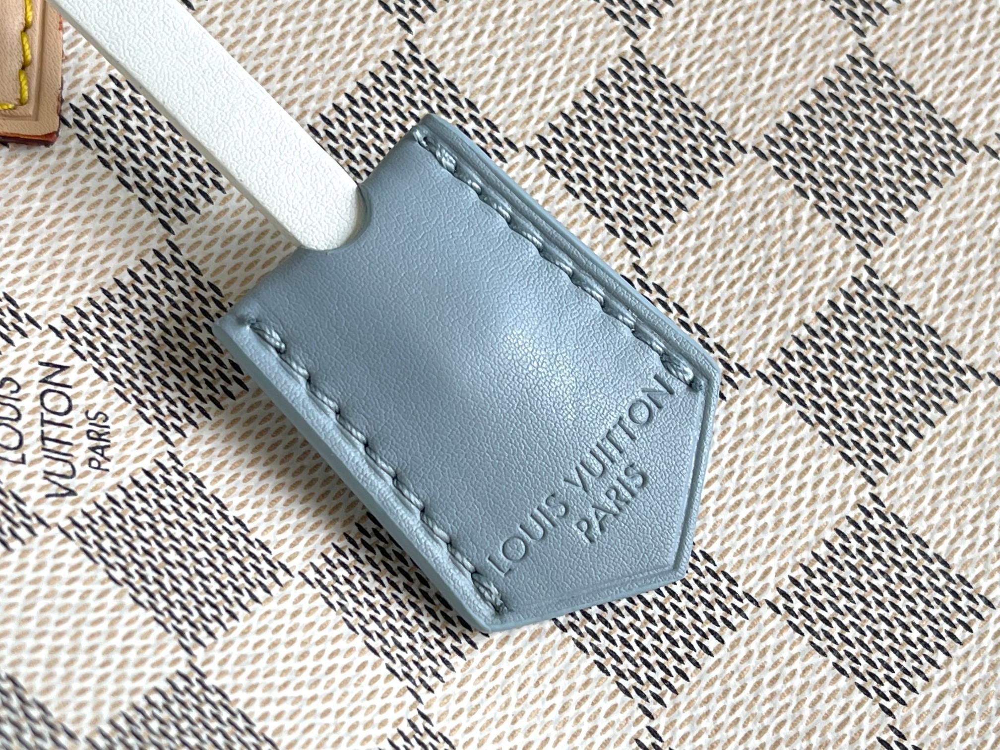 Louis Vuitton Speedy Bandoulière 30 Damier Azur Canvas Handbag - Image 6