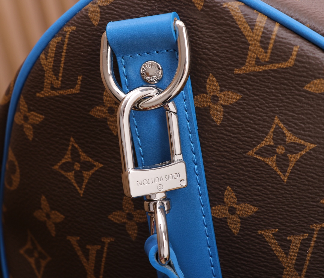 Keepall Bandoulière 50 Travel Bag in Monogram Macassar Canvas - Image 6