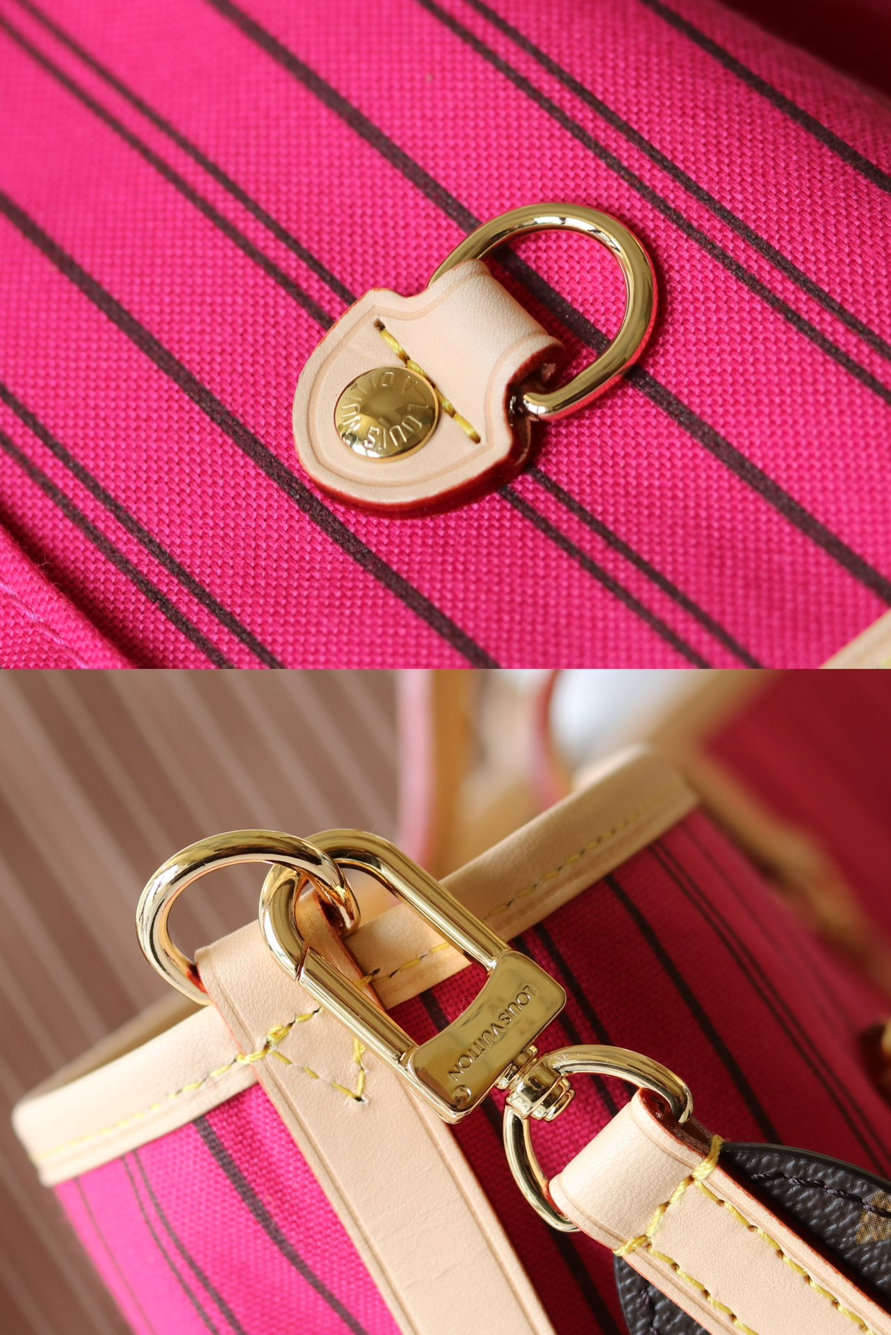 Louis Vuitton Neverfull MM Tote Bag in Damier Azur Canvas - Image 6