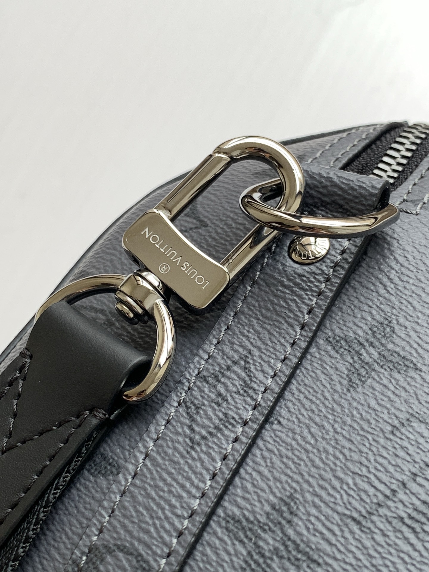 Louis Vuitton City Keepall Travel Bag M45936 in Black Monogram Eclipse - Image 6