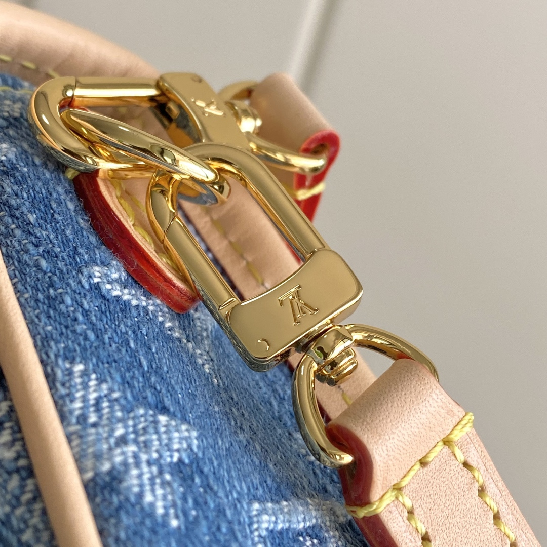 Louis Vuitton Nano Diane Denim Crossbody Bag - Image 6