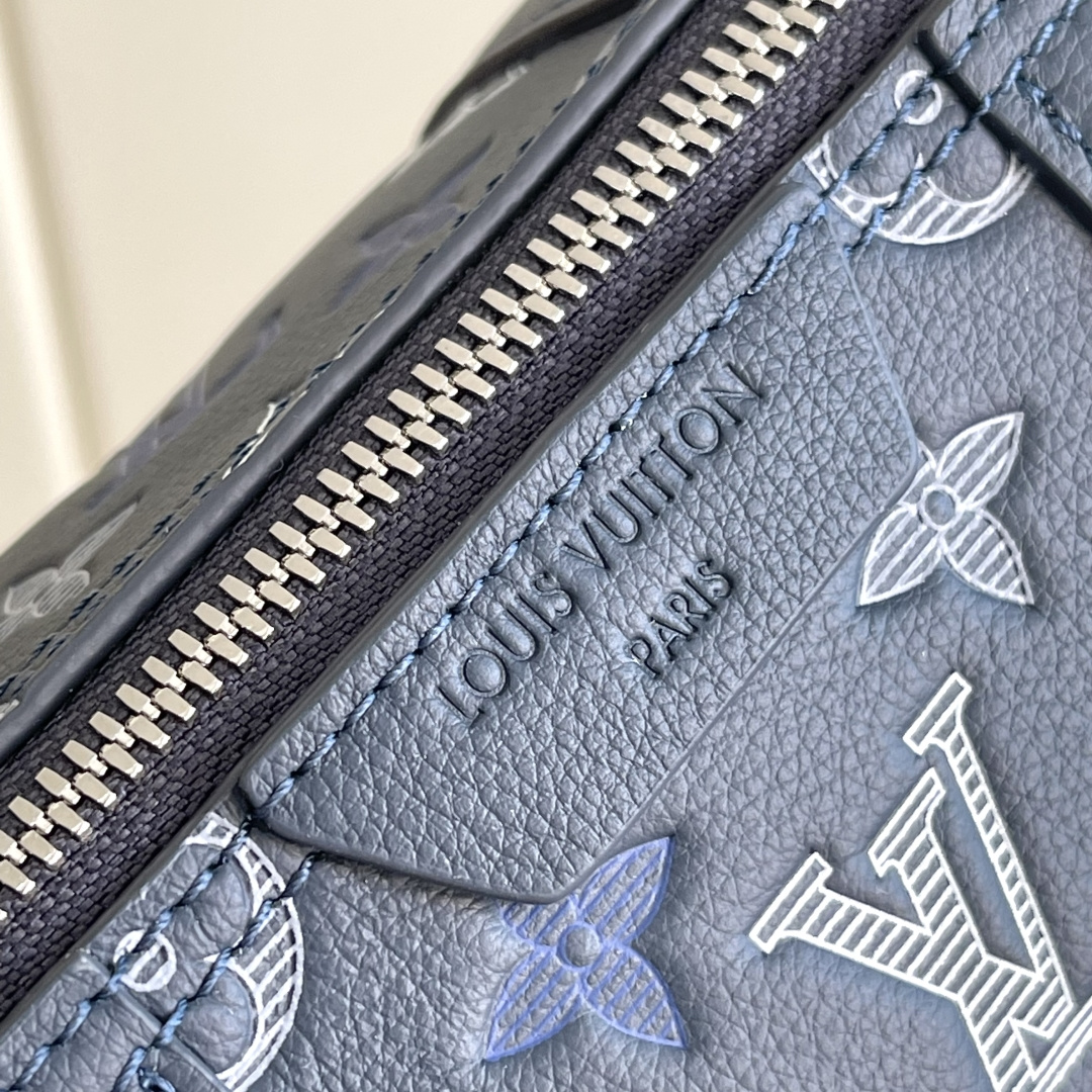 Louis Vuitton City Keepall Bag in Monogram Shadow Leather - Image 6
