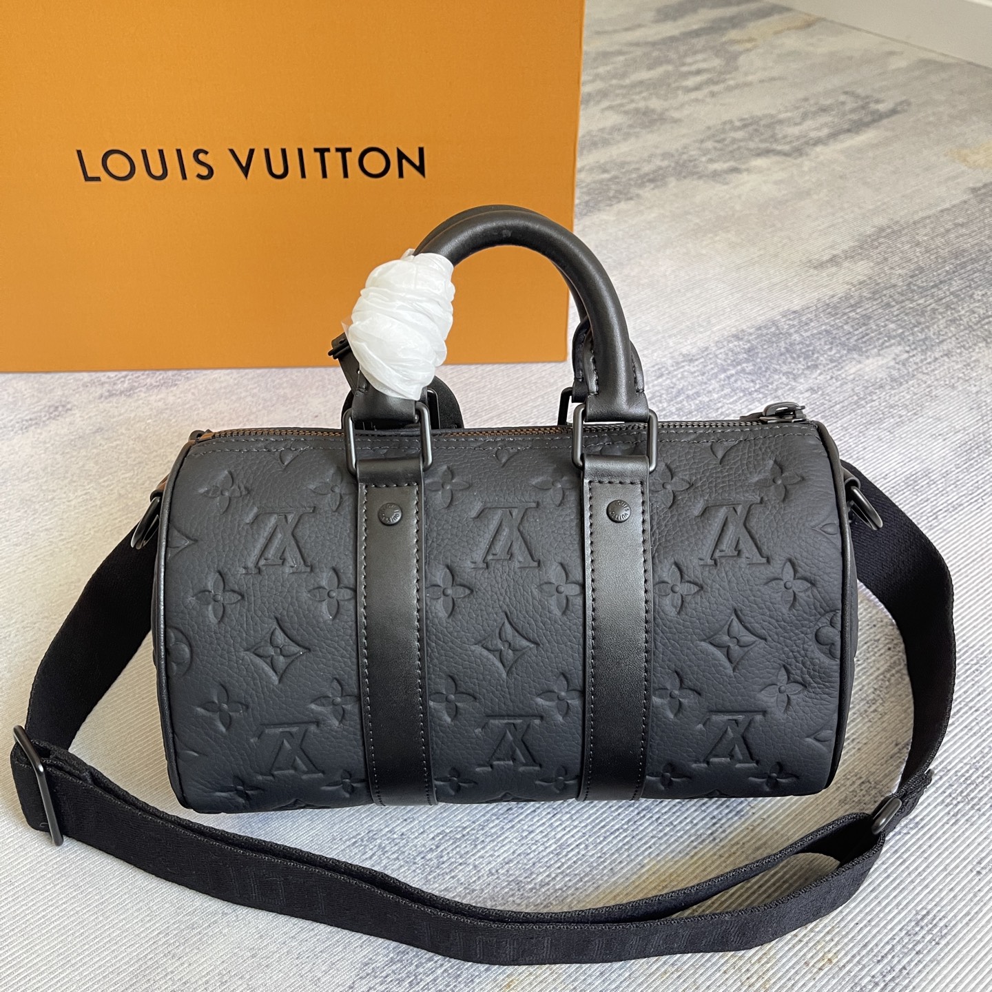 Louis Vuitton Keepall Mini Handbag in Taurillon Monogram Leather - Image 6