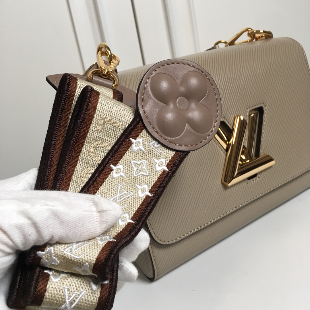 Louis Vuitton Twist Medium Handbag M57050 in Elephant Gray - Image 6