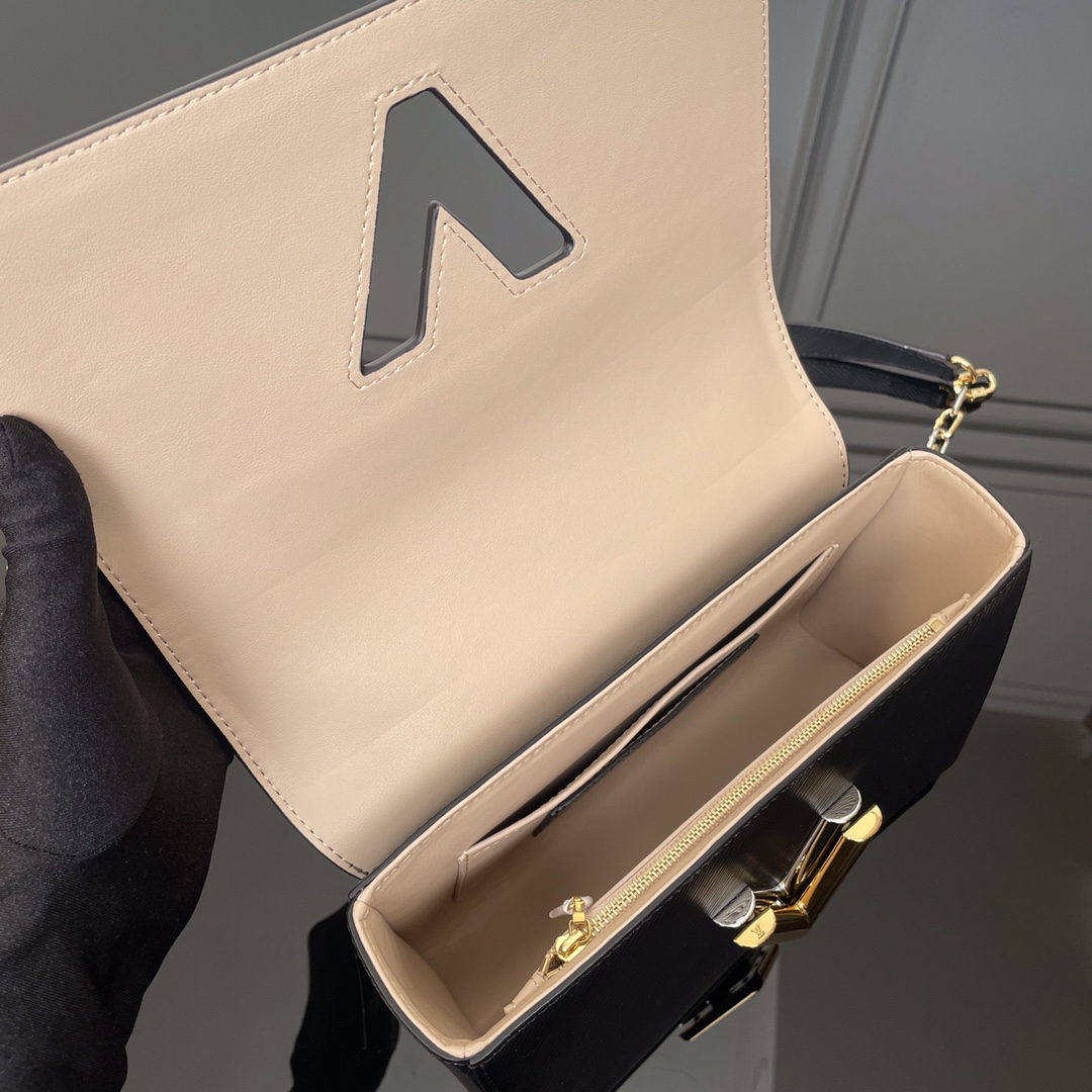 Louis Vuitton Twist Medium Bag in Black Epi Leather - Image 6