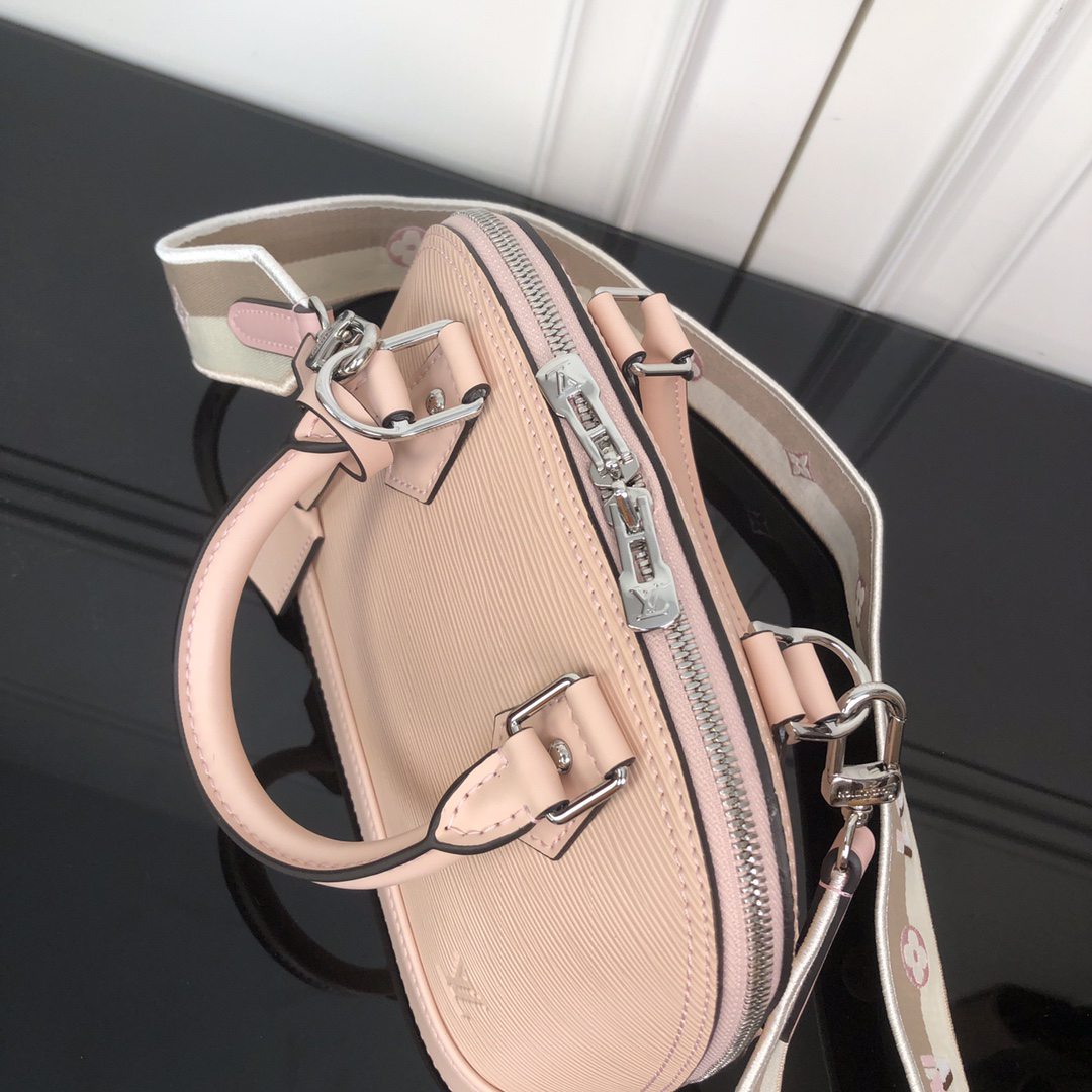 Louis Vuitton Alma BB Crossbody Bag in Pink Epi Leather - Image 6