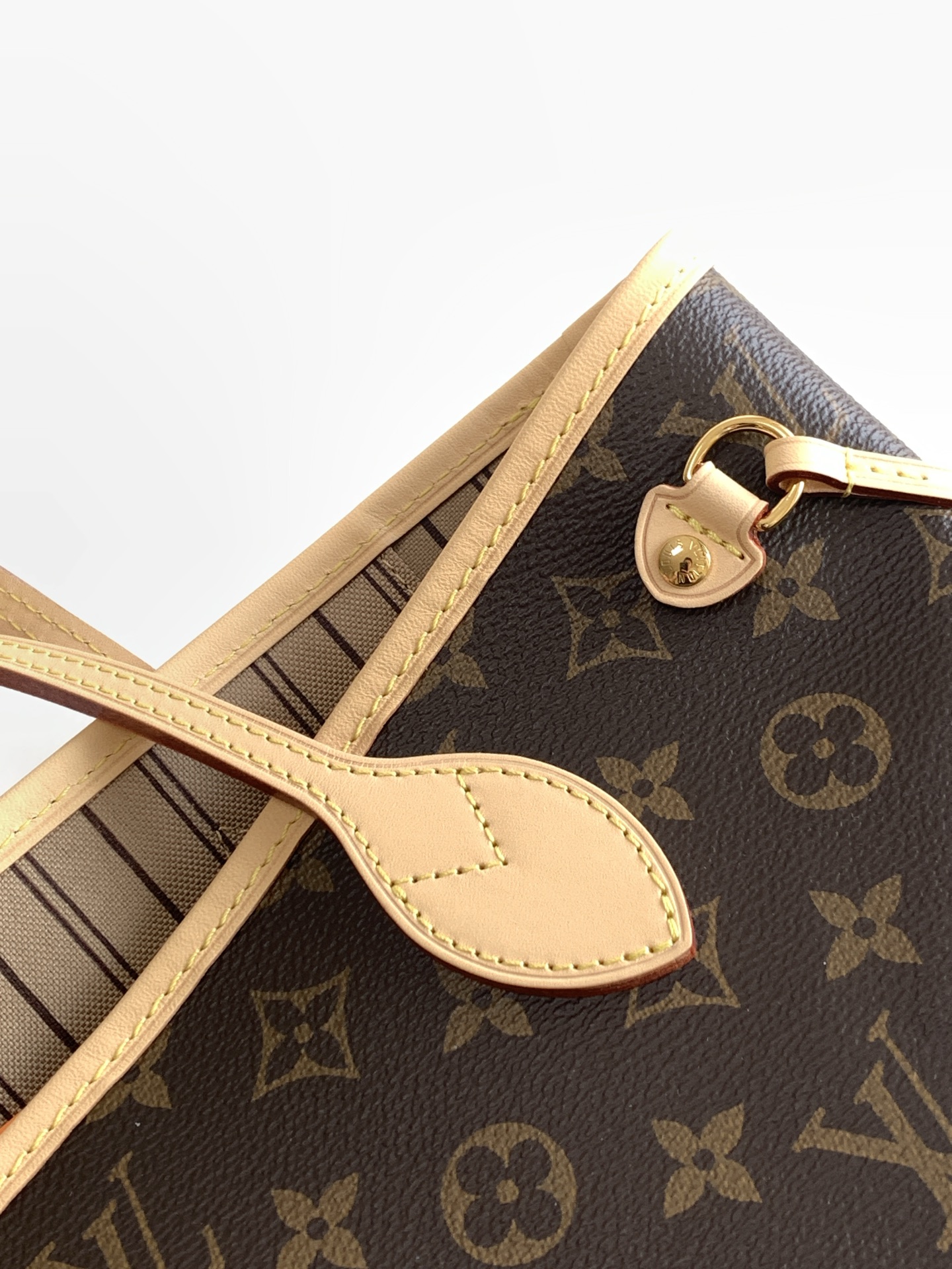 Louis Vuitton Neverfull Small Tote Bag in Damier Ebene Canvas - Image 6