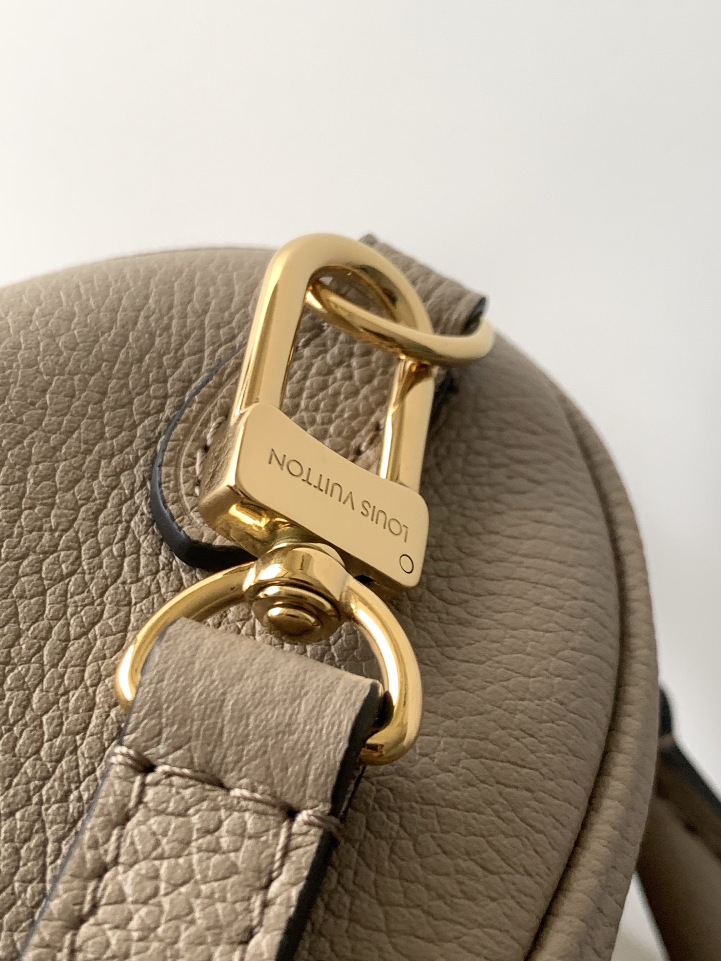 Nano Speedy Handbag in Elephant Grey Monogram Empreinte Leather - Image 6