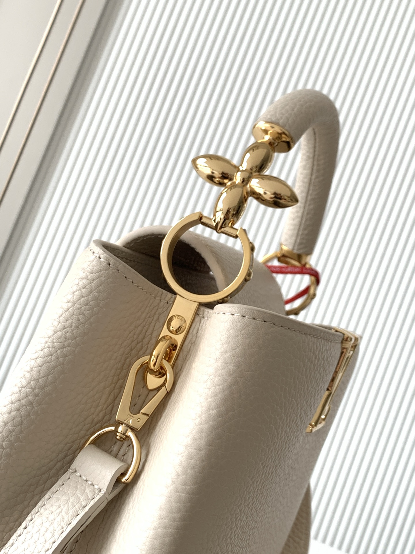 Louis Vuitton Capucines BB Handbag in White - Image 6