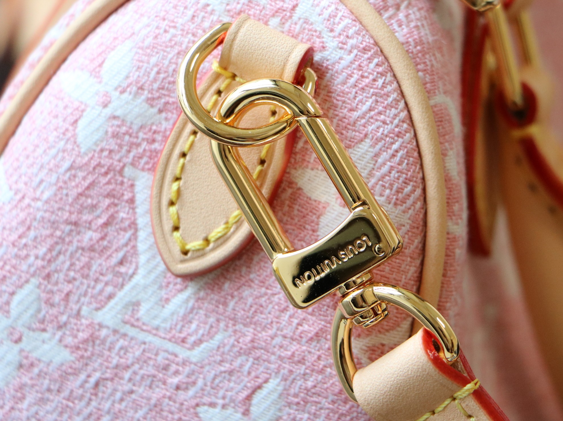Louis Vuitton Nano Speedy Monogram Denim Handbag - Image 6