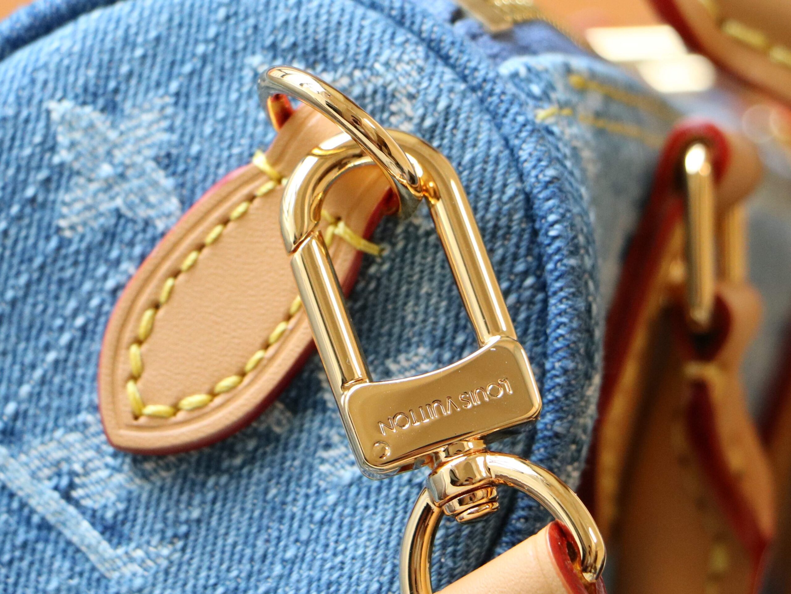 Nano Speedy Handbag in Monogram Denim - Image 6