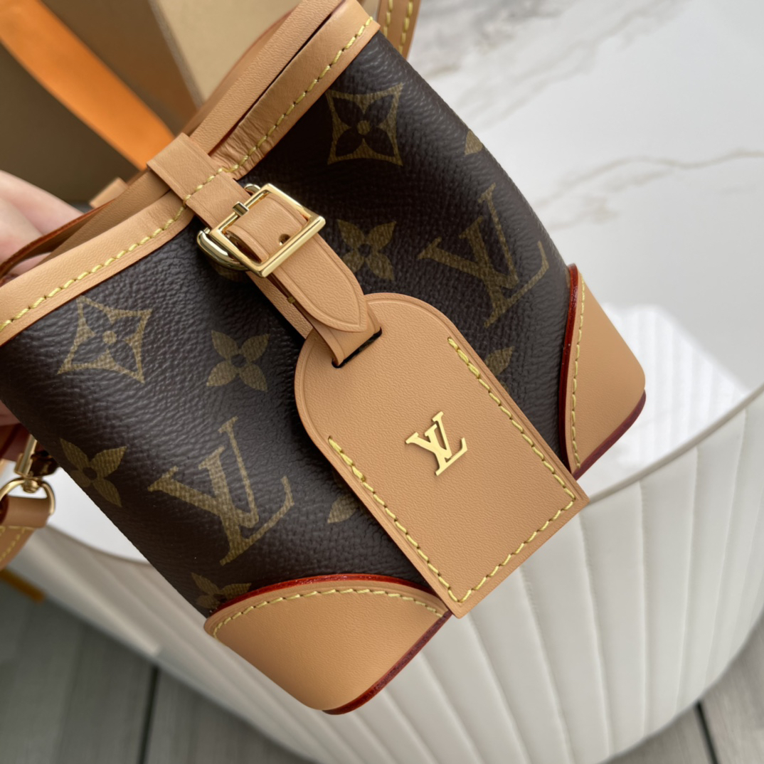 Louis Vuitton Noé Leather Bucket Bag - Image 6