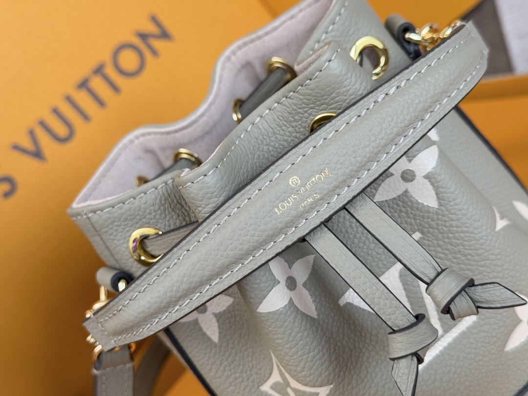 Louis Vuitton Nano Noé Monogram Empreinte Leather Crossbody Bag - Image 6