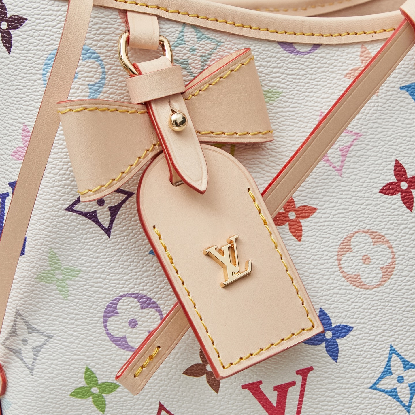 Louis Vuitton CarryAll HL Small Crossbody Bag in White Multicolor Monogram Canvas - Image 6