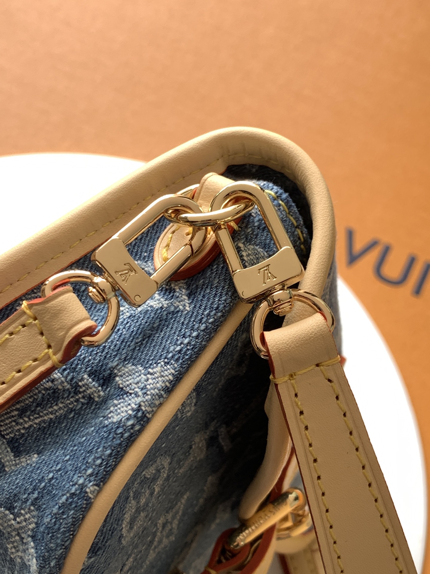 Louis Vuitton Nano Diane Denim Crossbody Bag - Image 6
