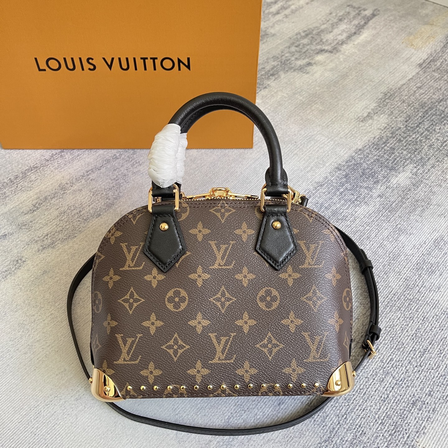 Louis Vuitton Alma BB Trunk Monogram Canvas Crossbody Bag - Image 6