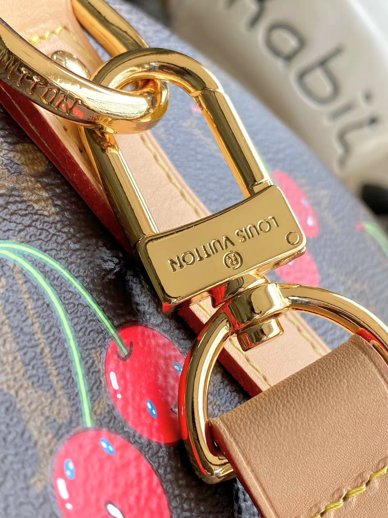 Louis Vuitton Keepall Bandoulière 45 Travel Bag – Takashi Murakami Cherry Monogram - Image 6