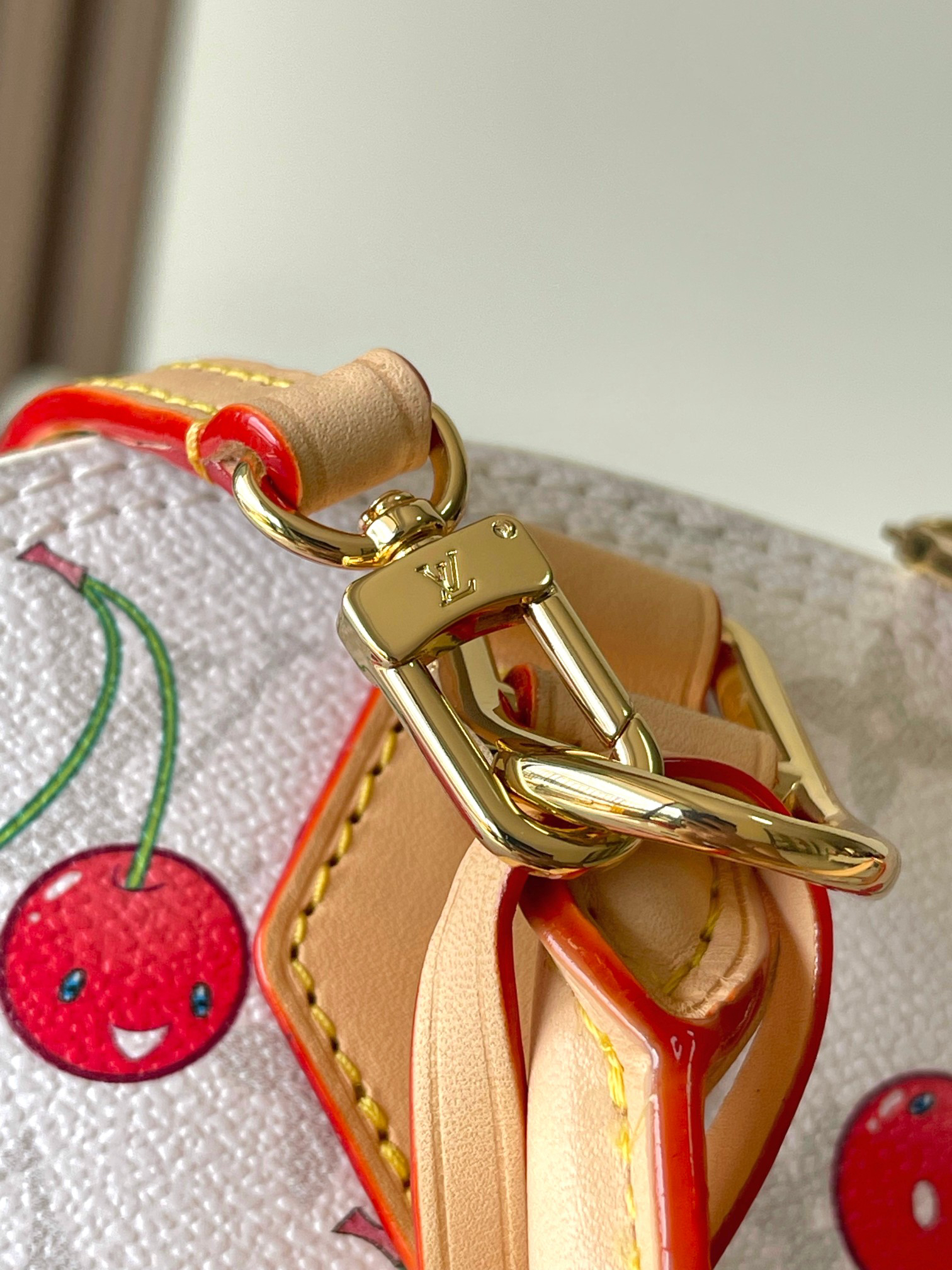 Louis Vuitton x Murakami Alma BB Handbag in White Cherry - Image 6