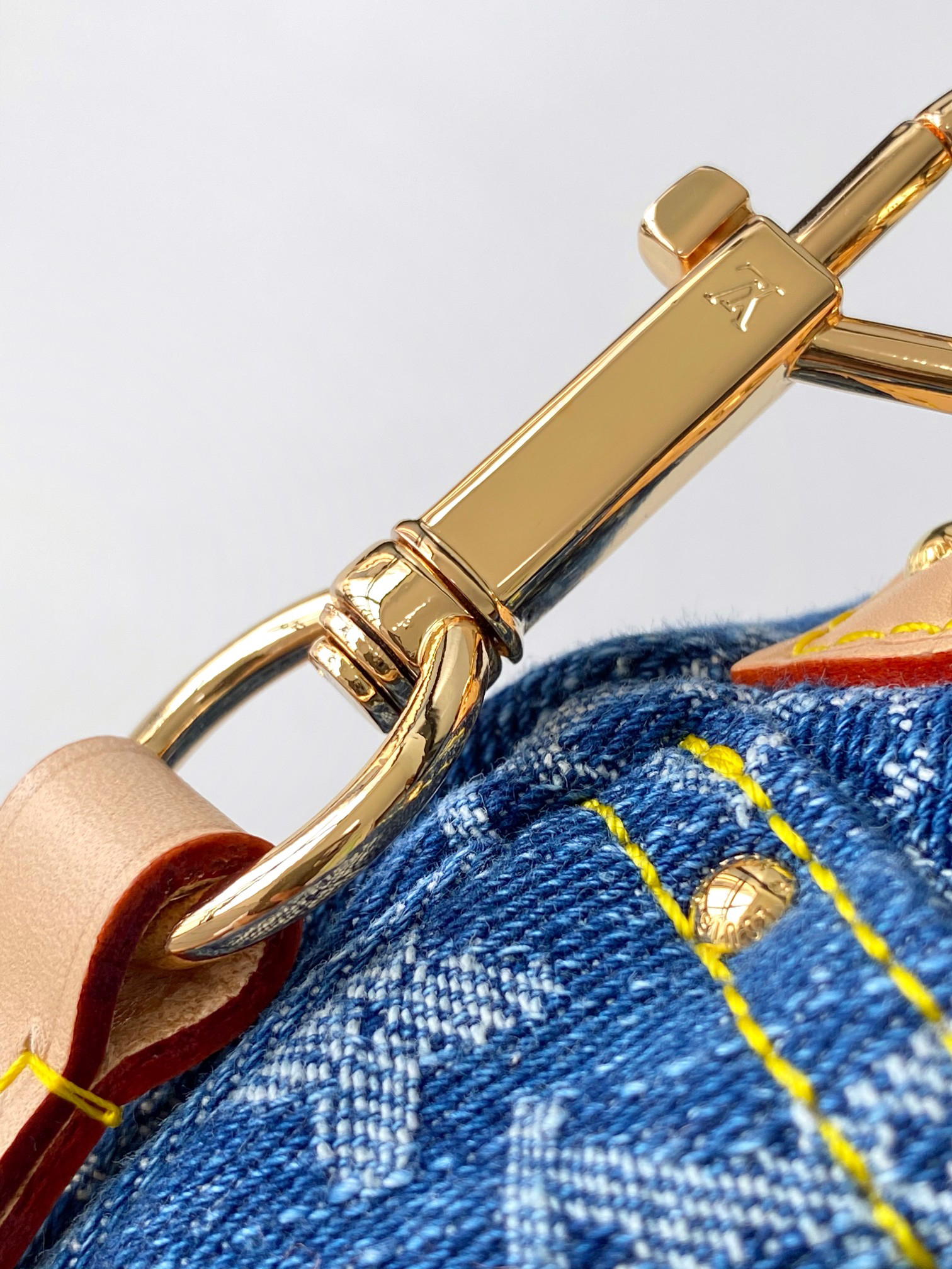 Louis Vuitton Sunset Monogram Denim Cherry Embroidery Crossbody Bag - Image 6
