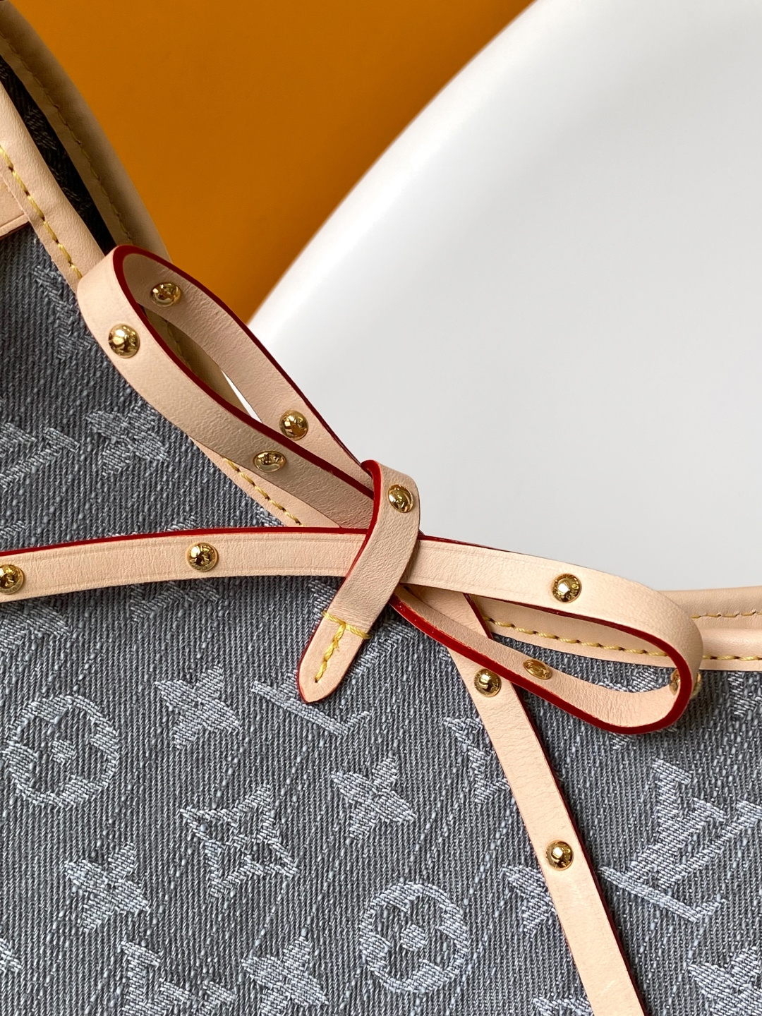 Louis Vuitton CarryAll Medium Bag in Blue Denim Monogram - Image 6