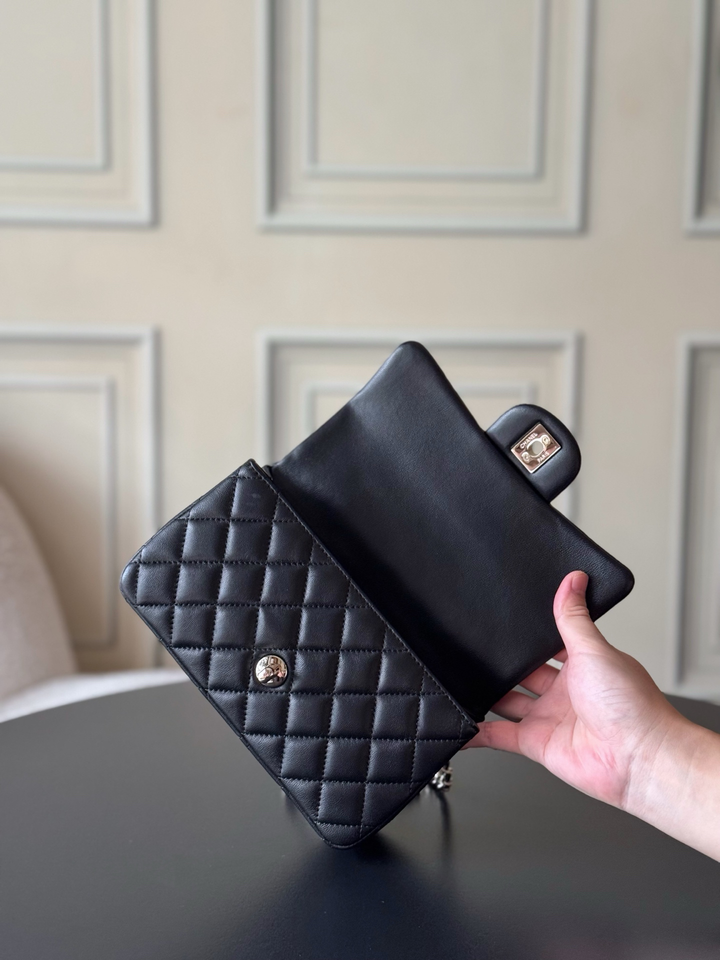 Chanel 21K Mini Classic Flap Bag with Handle AS2431 - Image 6