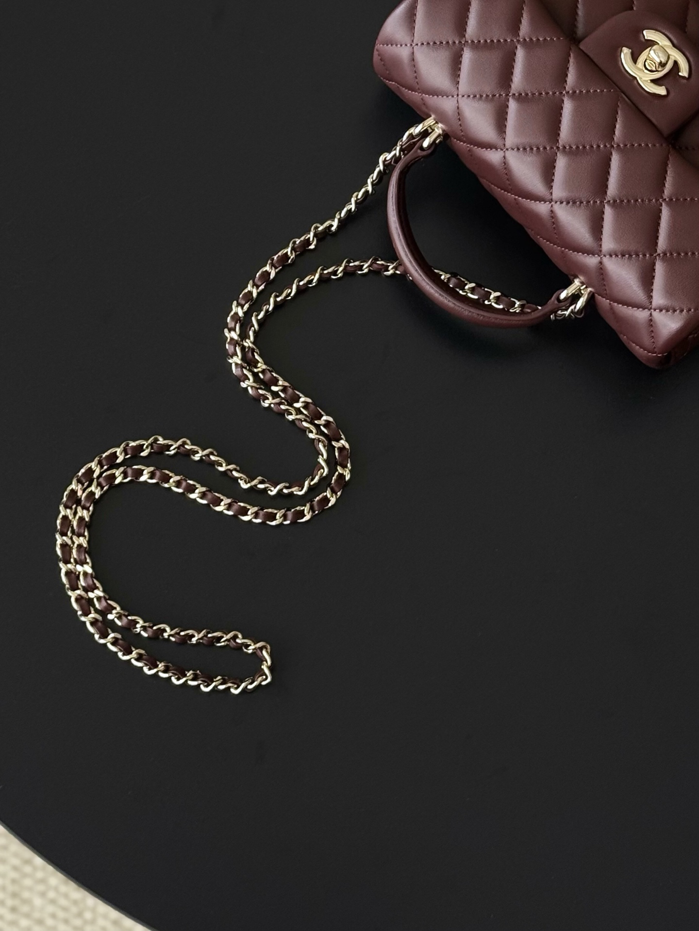 Chanel 21K Mini Classic Flap Top Handle Bag AS2431 - Image 6