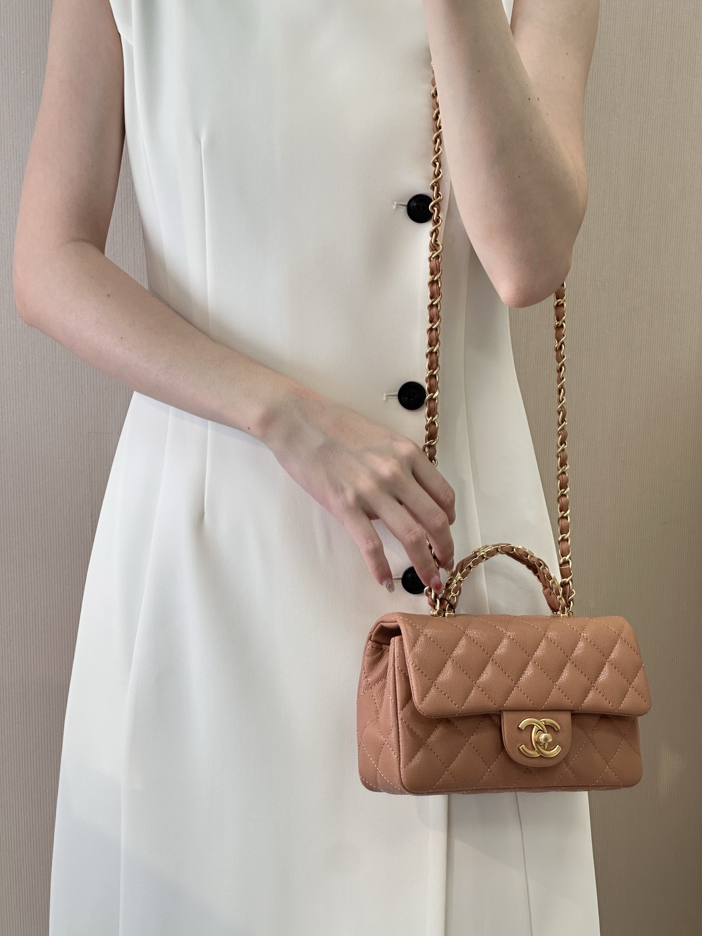 Chanel 24B Lambskin Mini Flap Bag - Image 6