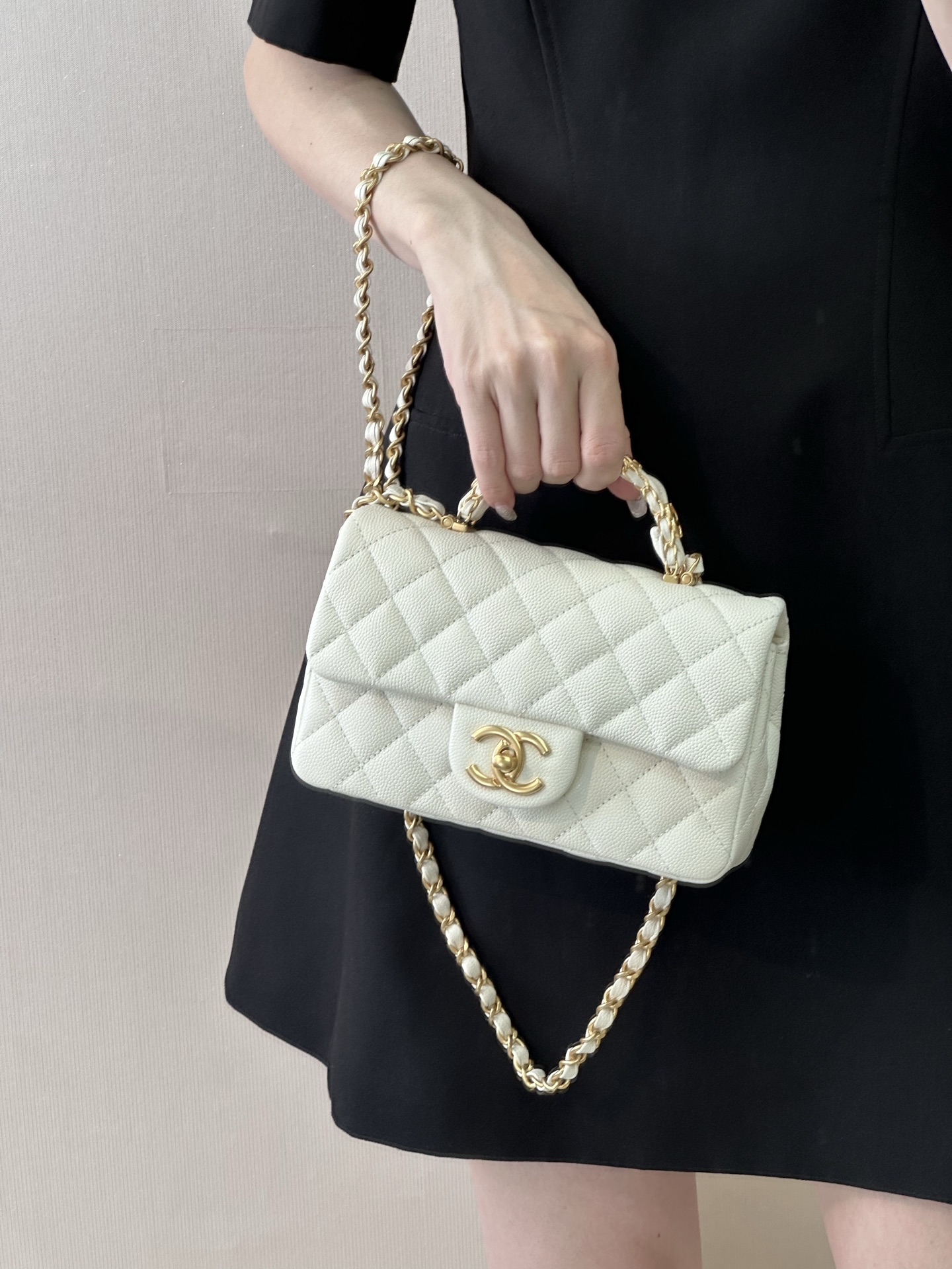 Chanel 24B Lambskin Mini Flap Bag - Image 6