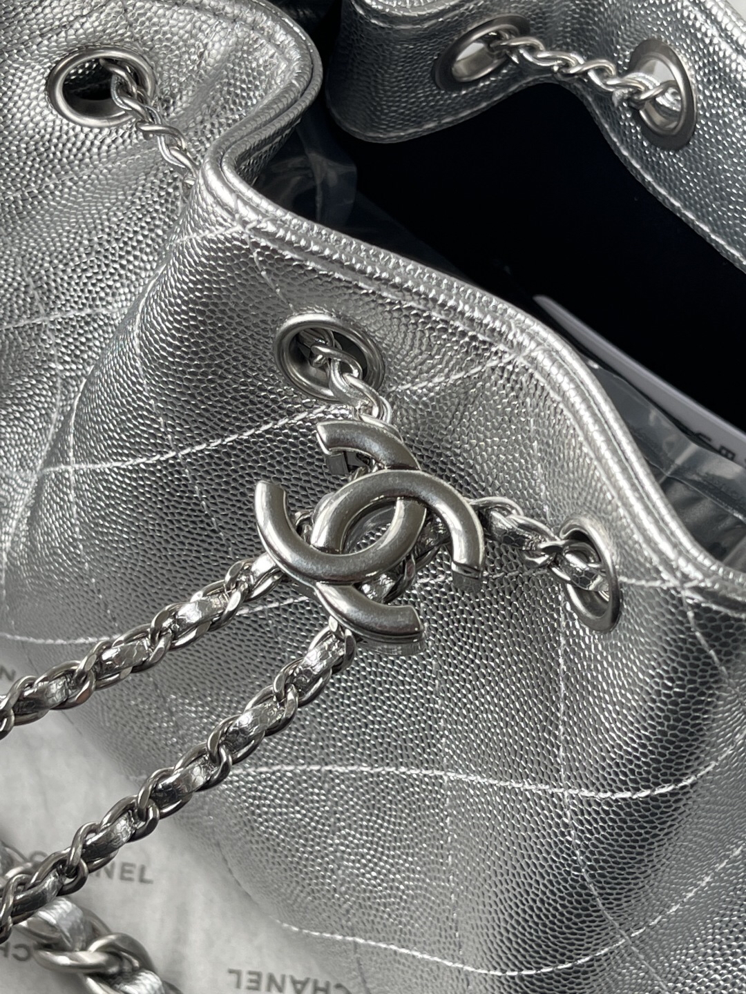 Chanel 25S Mini Hobo Drawstring Bucket Bag - Image 6