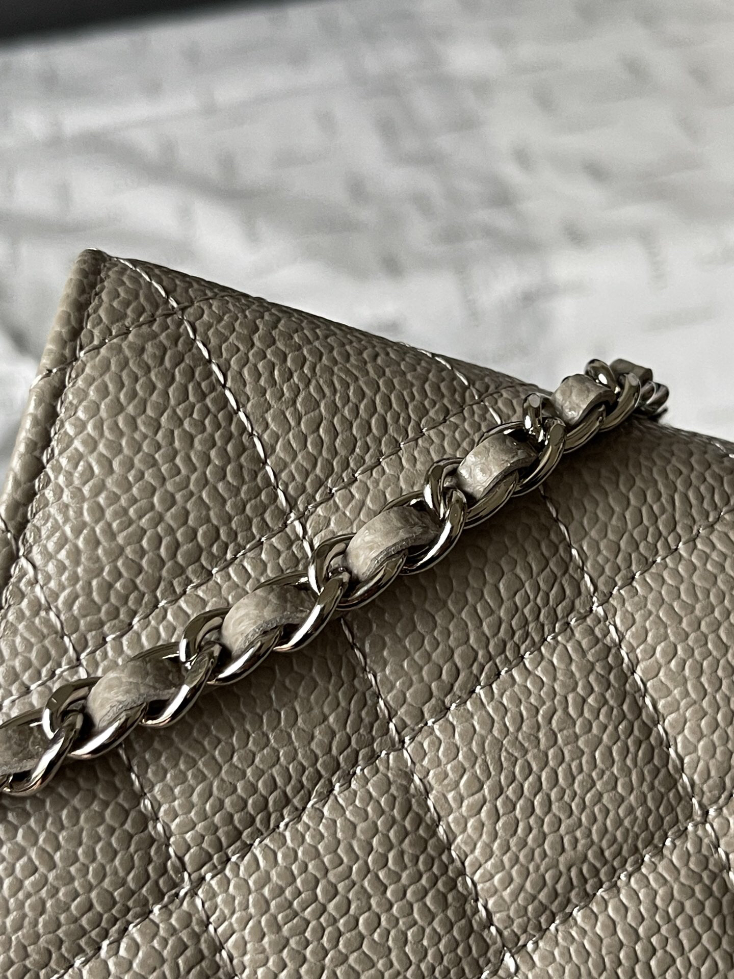 Chanel CF WOC Black Caviar Leather Chain Bag - Image 6