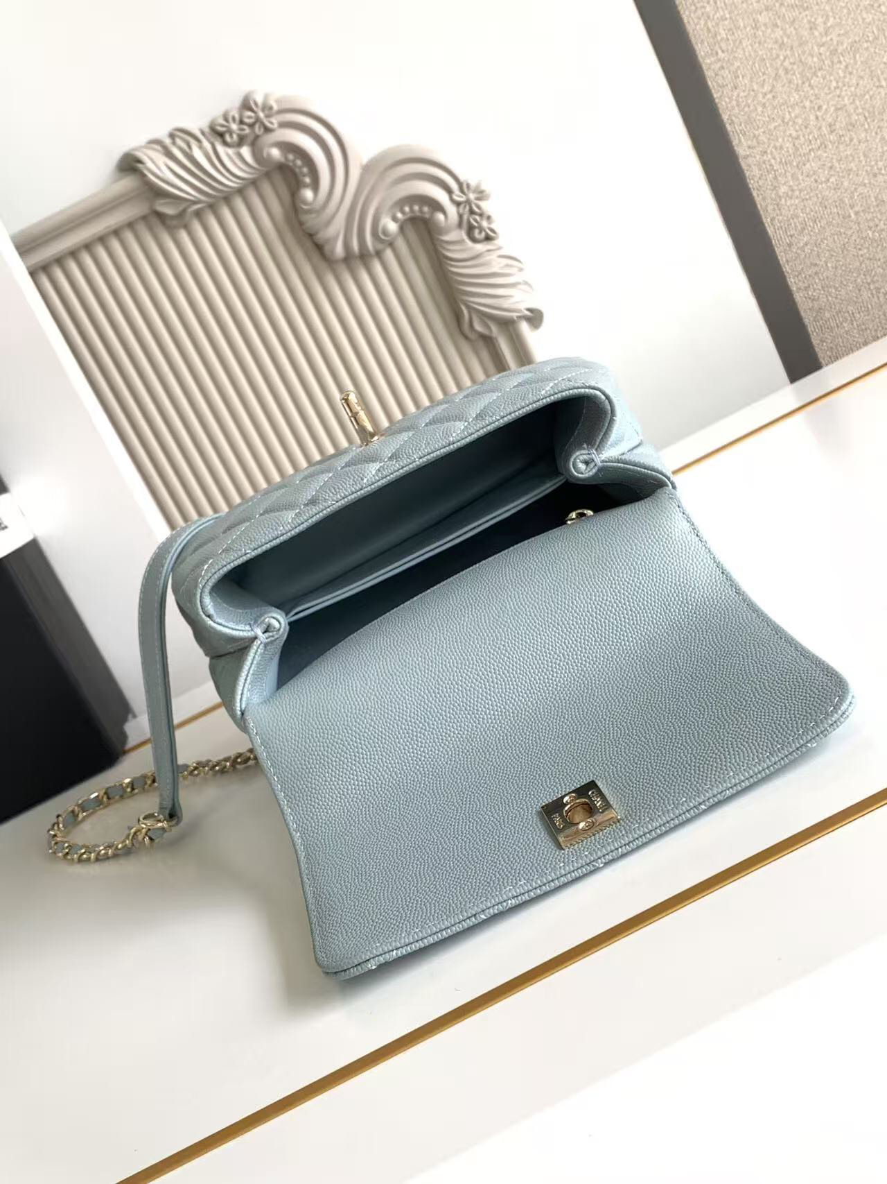 Chanel Coco Handle Mini Handbag AS2215 - Image 6