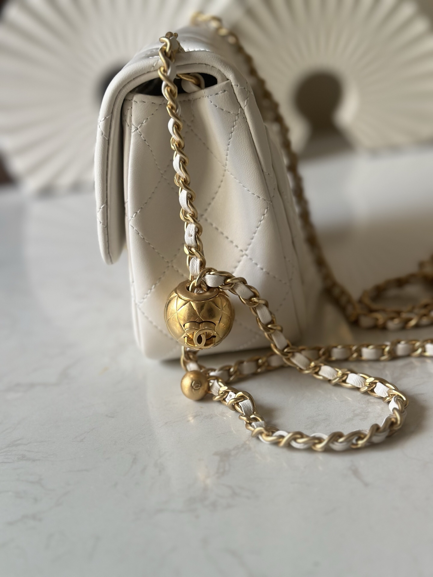 Chanel CF Mini Flap Bag with Gold Ball - Image 6