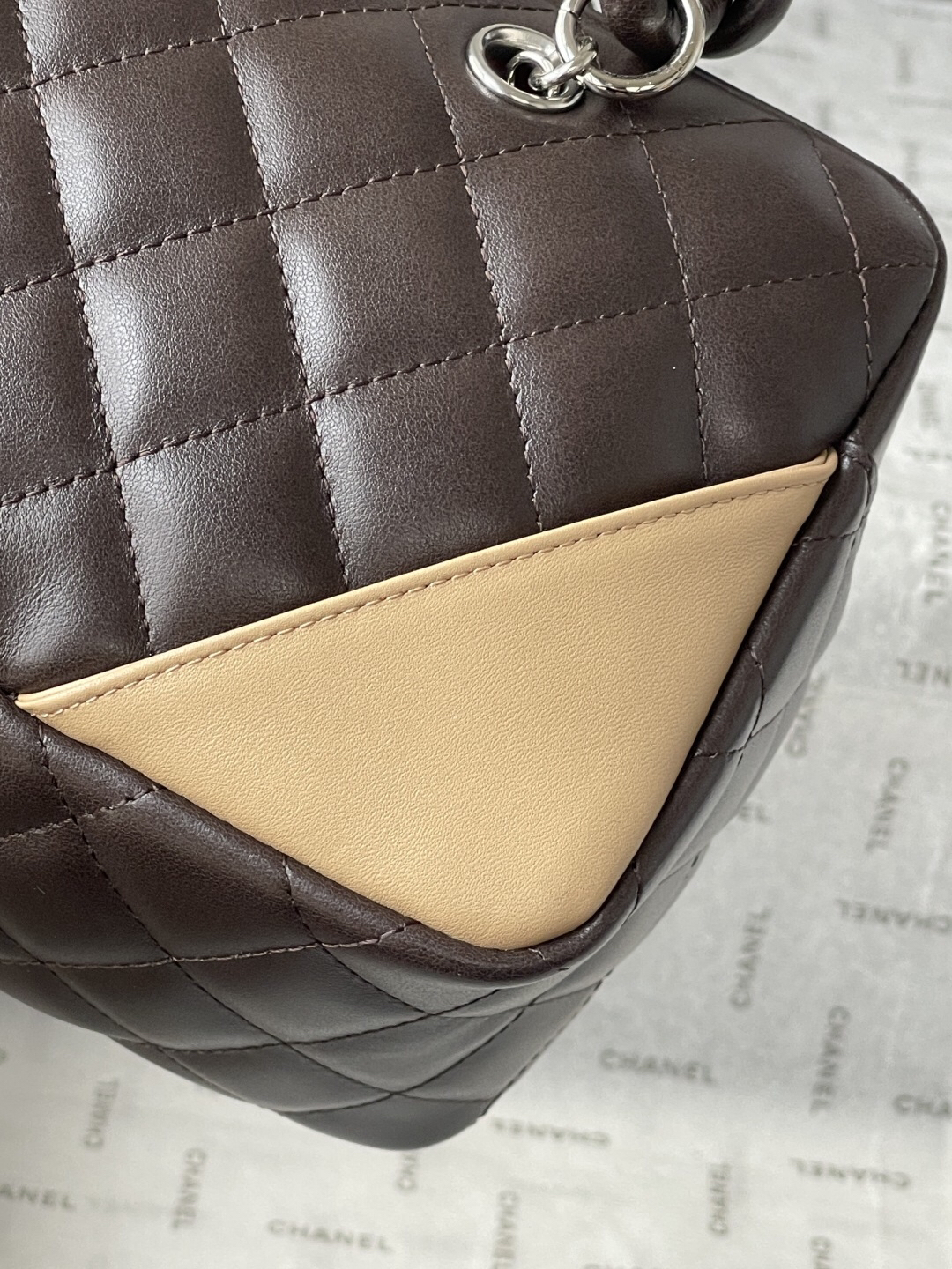 Chanel Black and White Panda Bowling Bag - Image 6