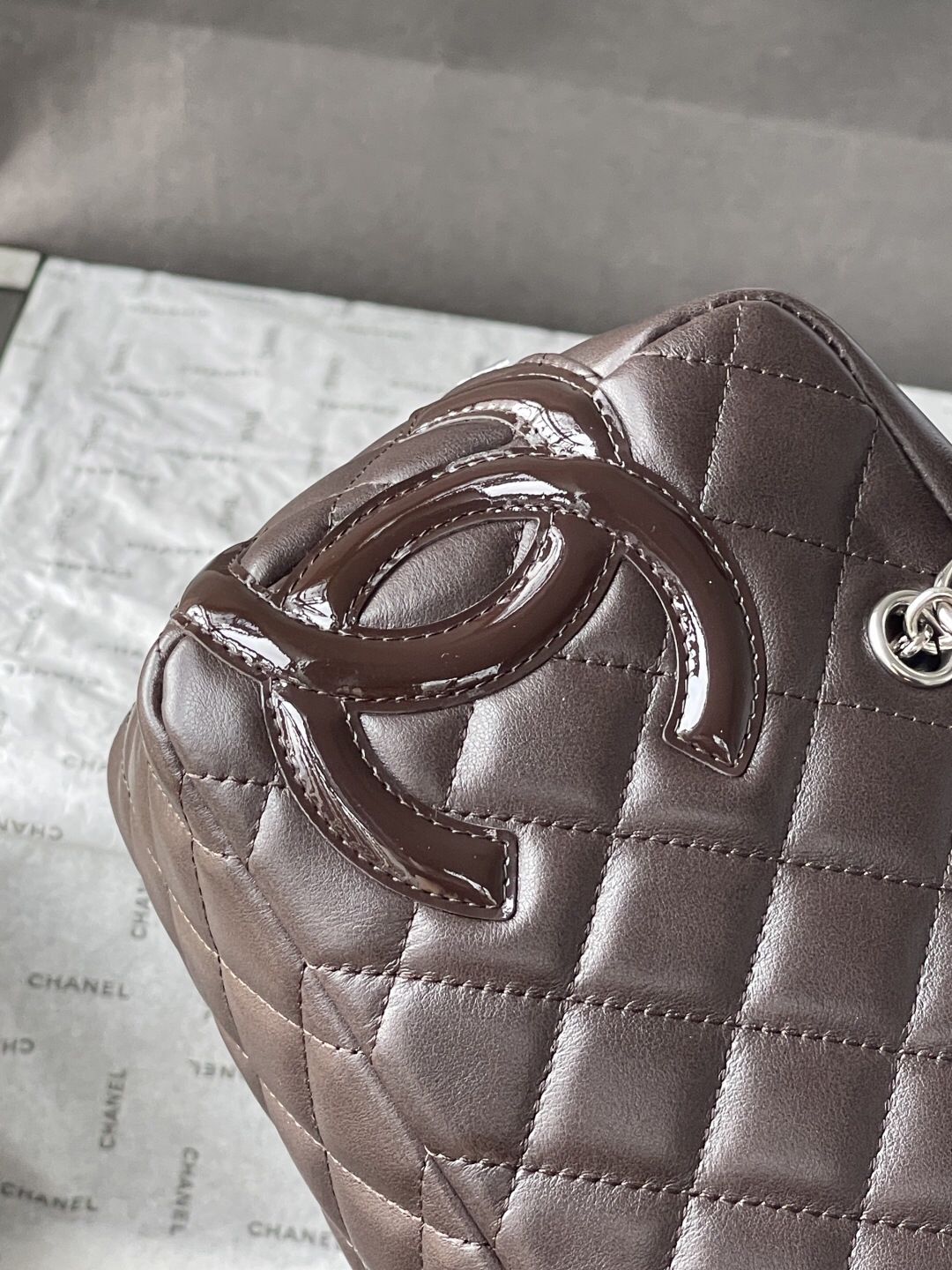 Chanel Black and White Panda Bowling Pillow Bag - Image 6