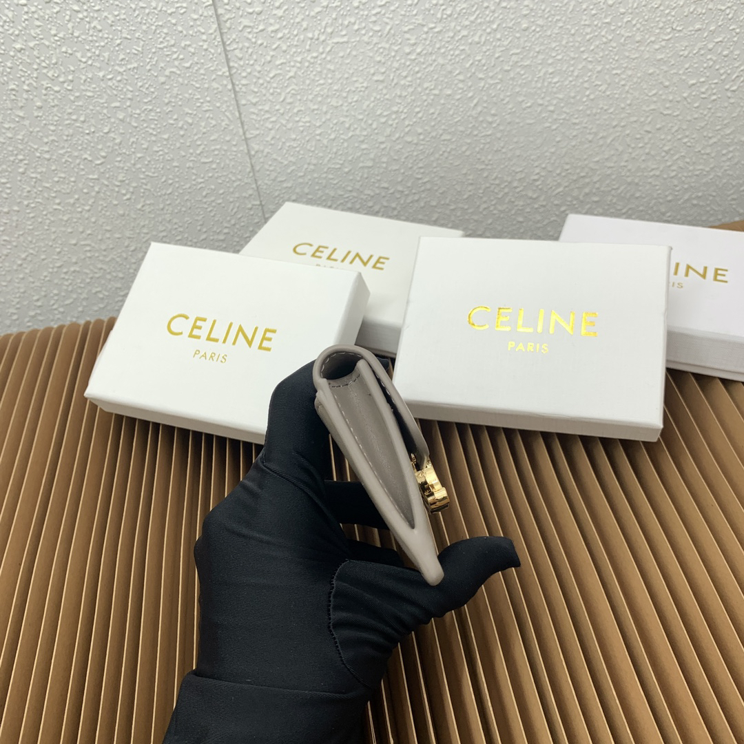 CELINE Triomphe Card Holder in Coated Canvas - Image 6
