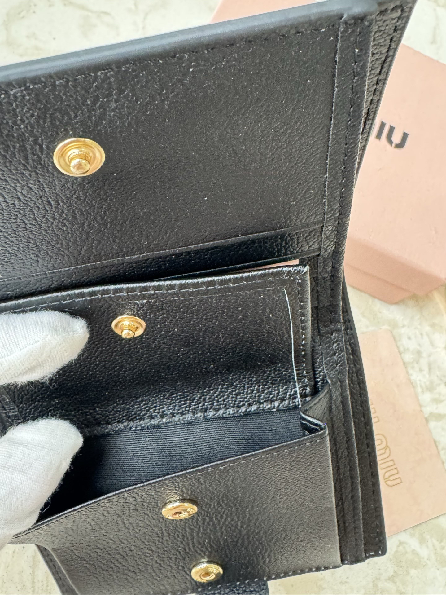 Miu Miu Calfskin Card Holder - Image 6