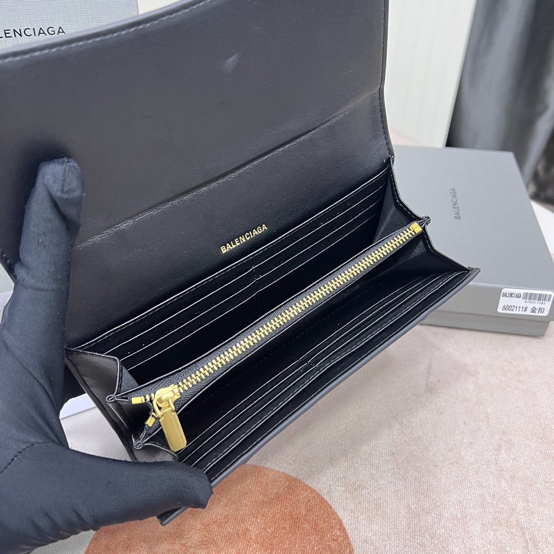 Balenciaga Large Black Long Wallet - Image 6
