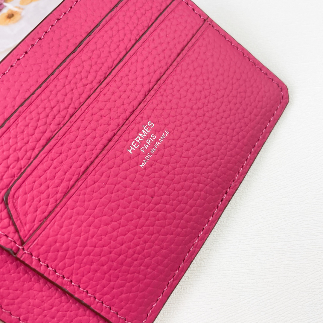 Hermes City 8CC Card Holder in Togo Calf Leather - Image 6