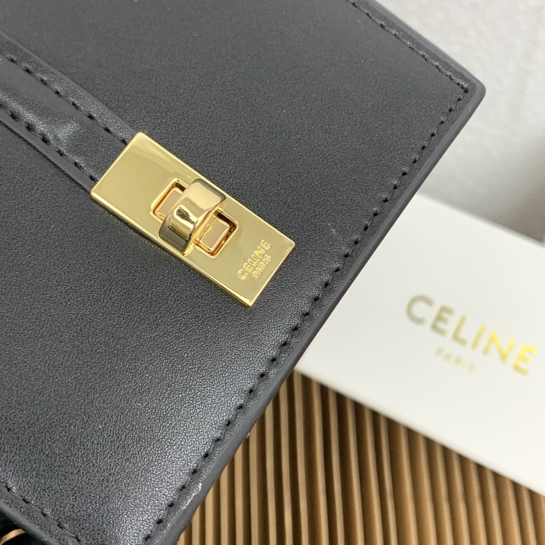 Celine Triomphe 16 Leather Card Holder - Image 6
