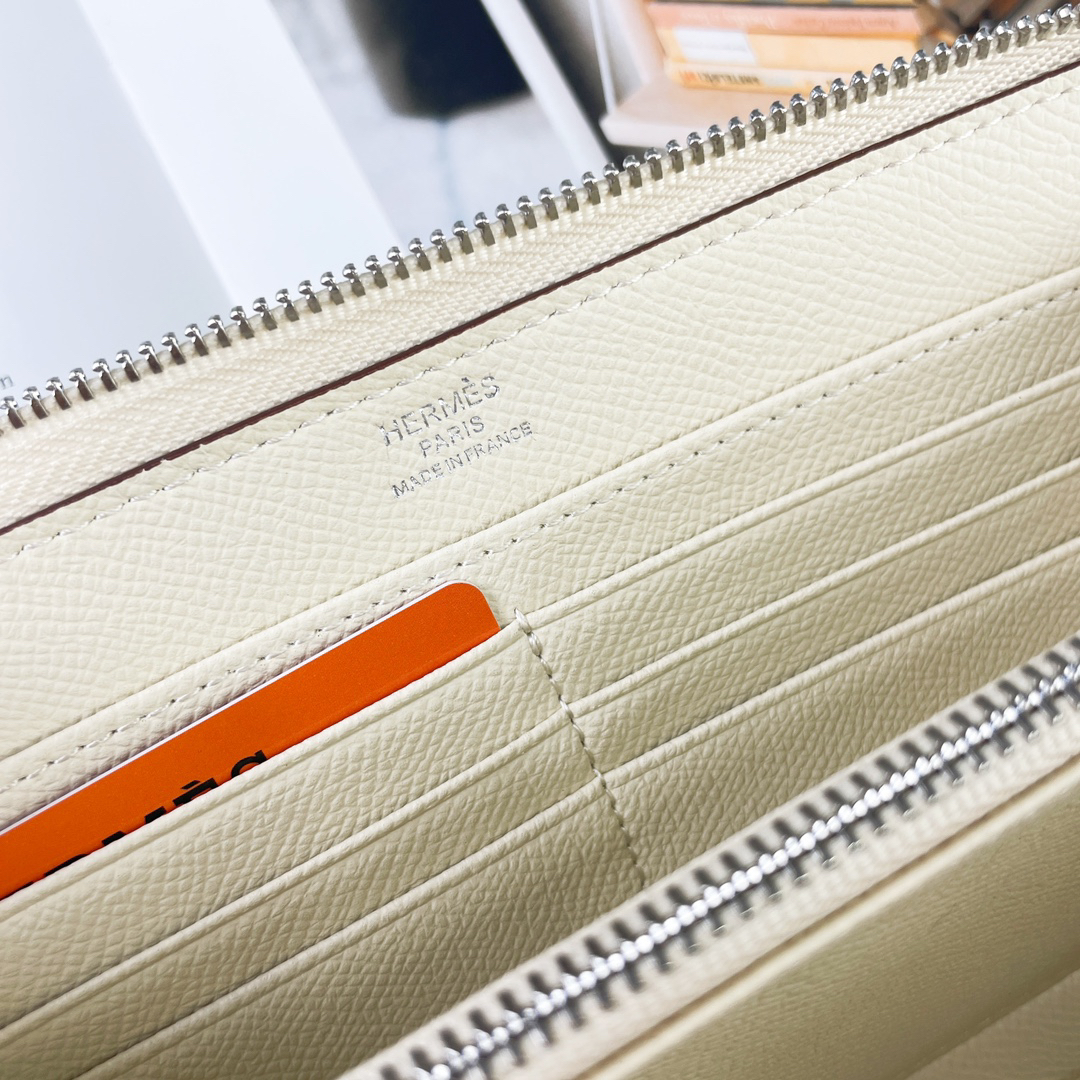 Hermes Silkin Classic Zipper Wallet - Image 6