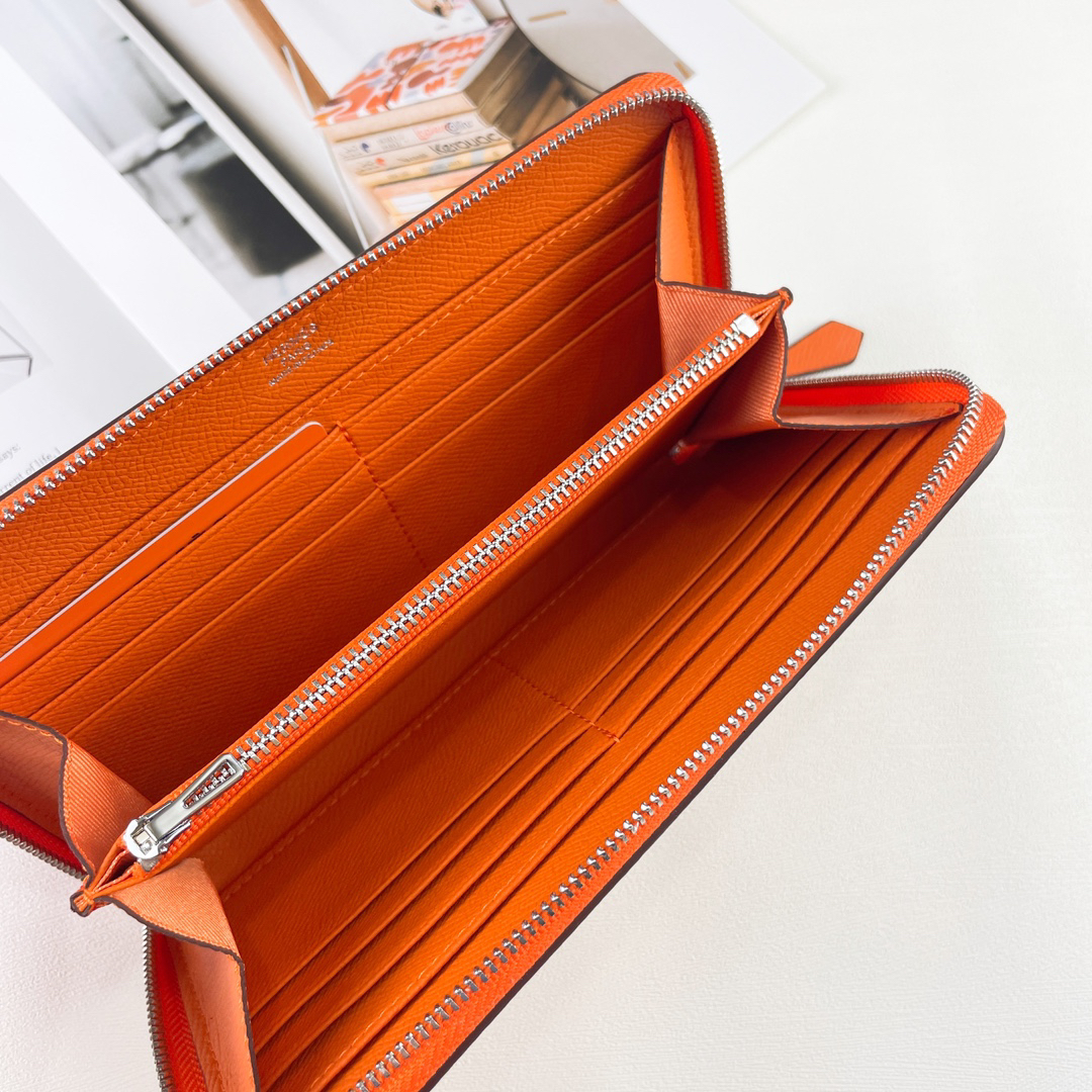 Hermes Silk'in Classic Zip Wallet - Image 6