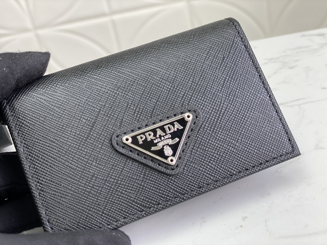 Prada Men's Saffiano Leather Card Holder - Image 6