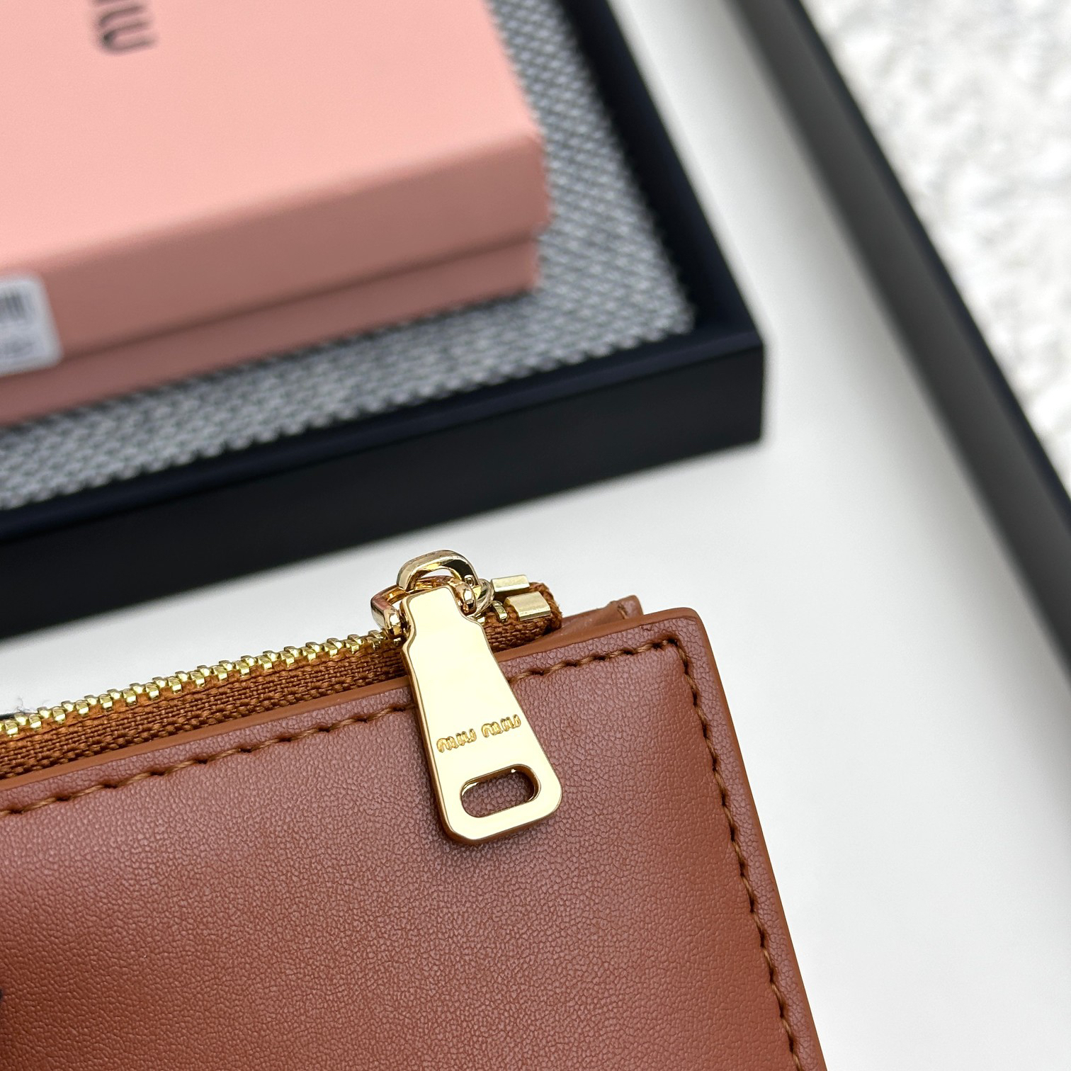 Miu Miu Leather Bifold Wallet - Image 6