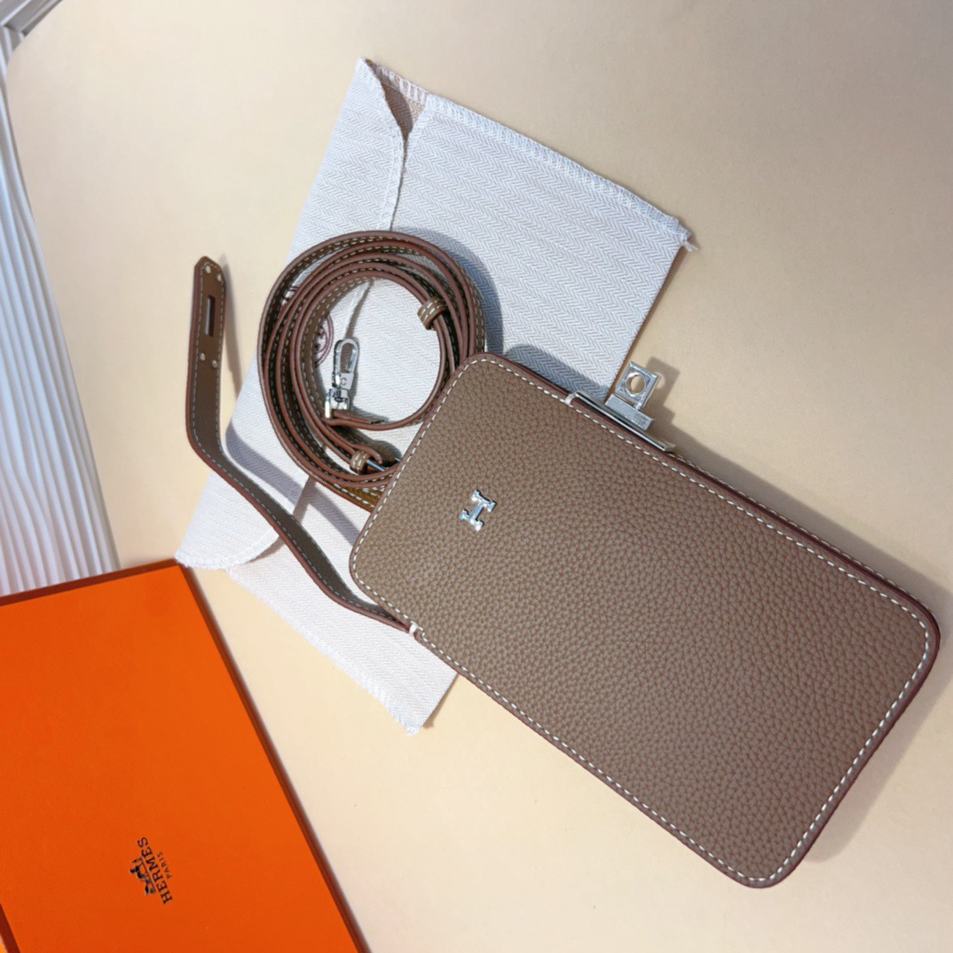 Hermes Hac a Box Tadelakt Calfskin Phone Case - Image 6