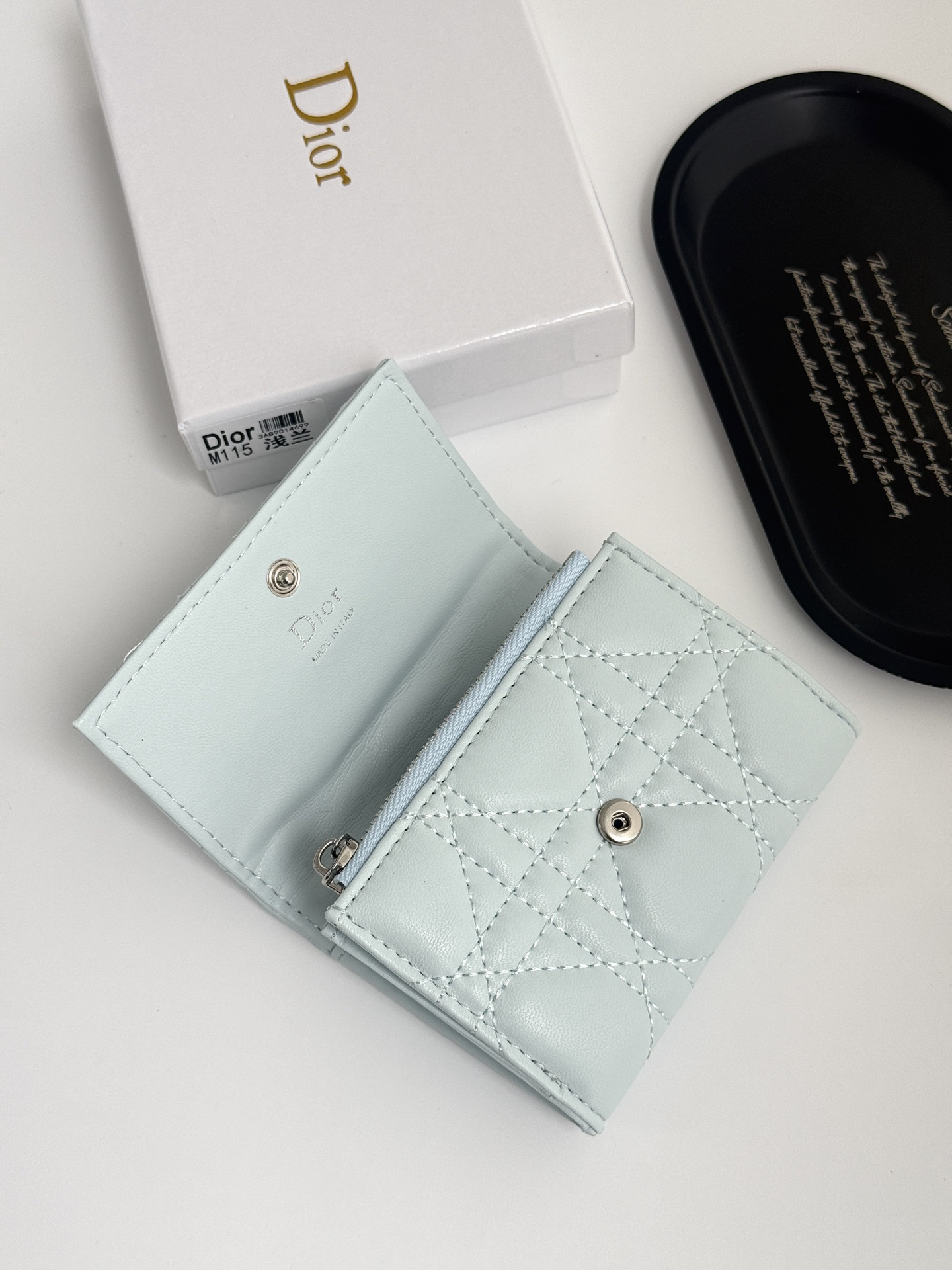 Dior Mini Lady Dior Wallet - Image 6