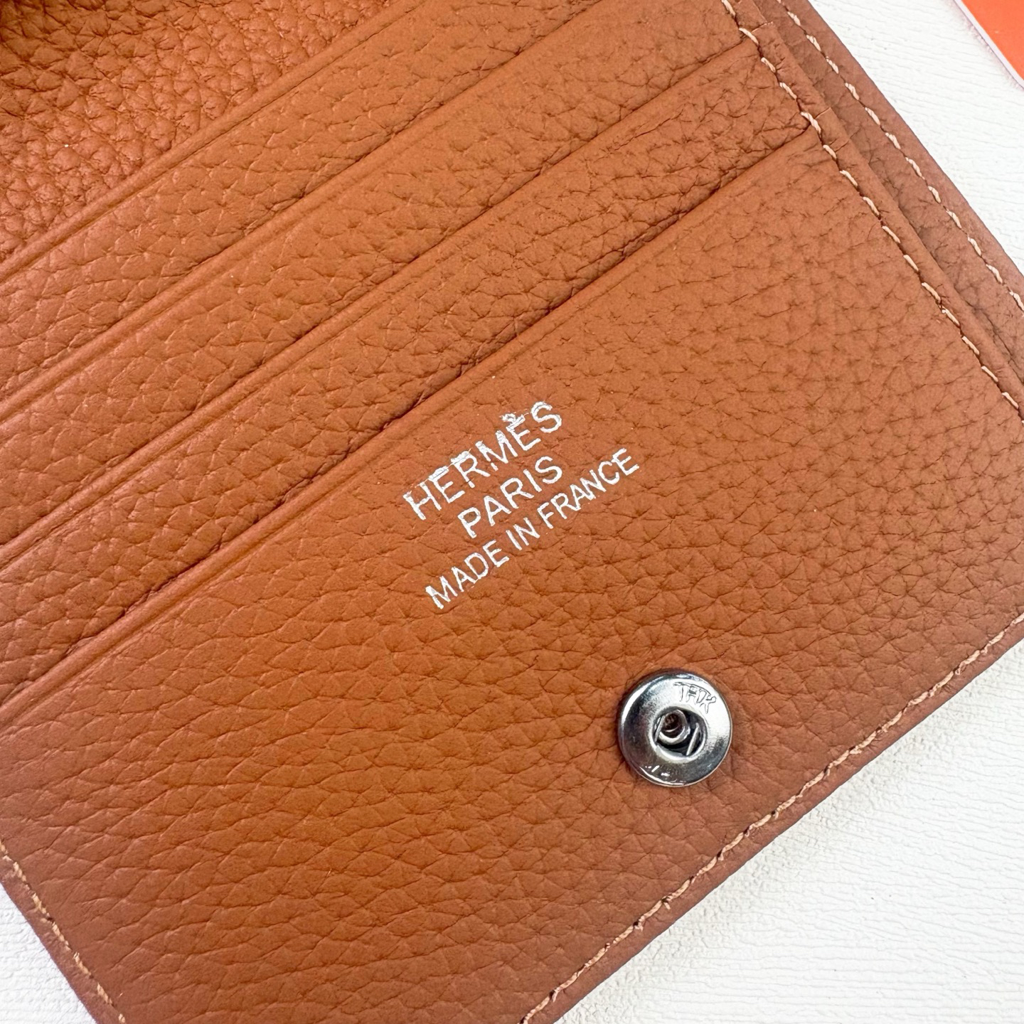 Hermes Silk'in Togo Leather Wallet - Image 6