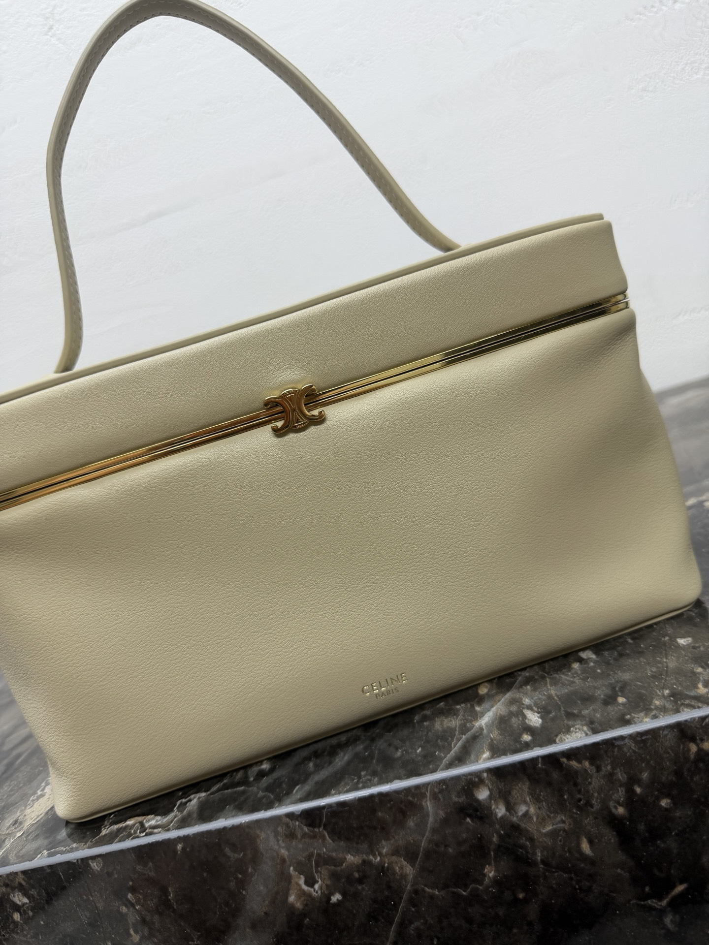 Rectangle Handbag with Gold-Tone Hardware - Image 6