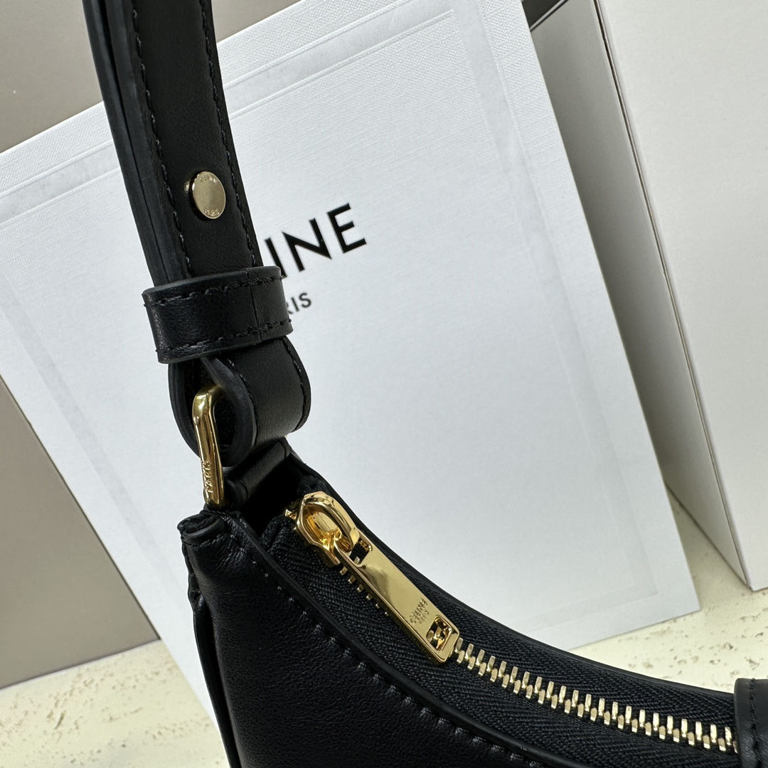 TRIOME Ava Logo-Print Calfskin Leather Shoulder Bag - Image 6