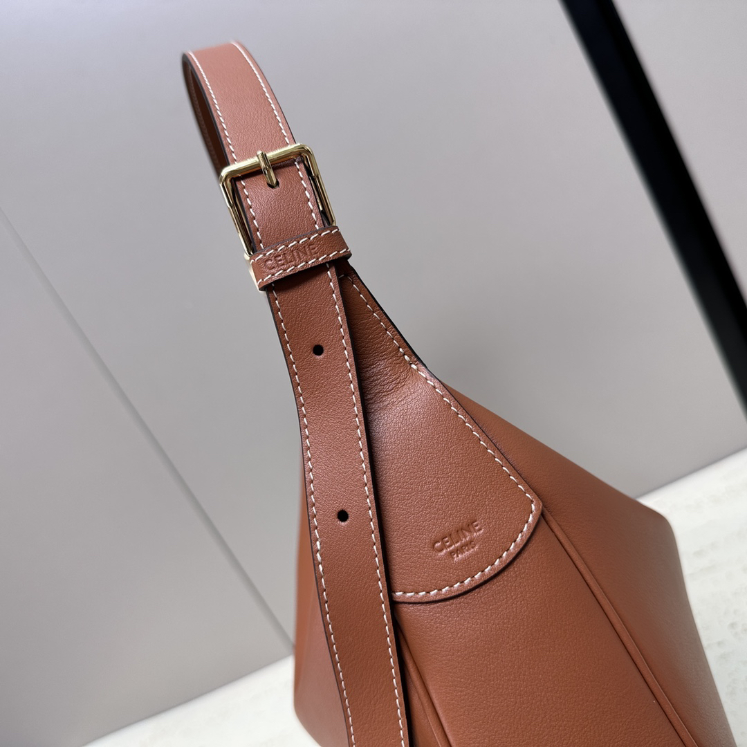 HELOISE Logo-Print Cow Leather Shoulder Bag - Image 6
